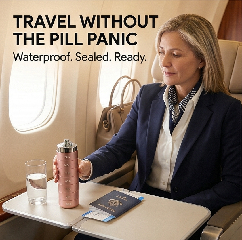 Pillvault™ – Waterproof 7 Day Aluminum Pill Organizer