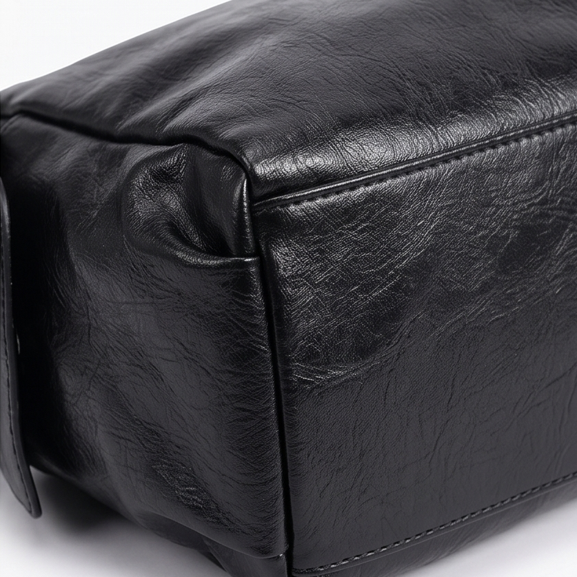 Noirvere™ — Slouchy Vegan Leather City Tote