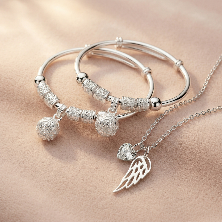 Bellara™ – Angel Caller Bell Charm Bracelet Set
