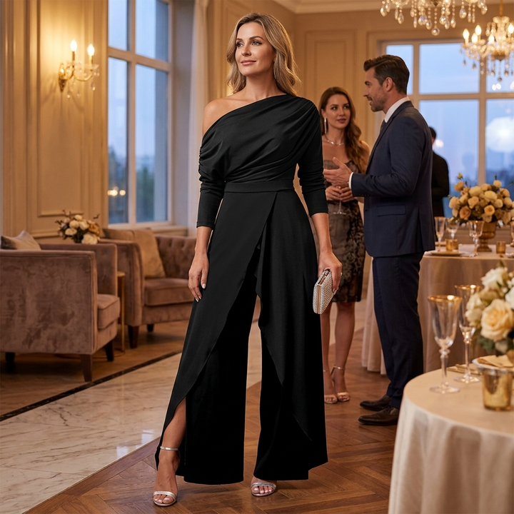 Sorenna™ – One Shoulder Wrap Jumpsuit