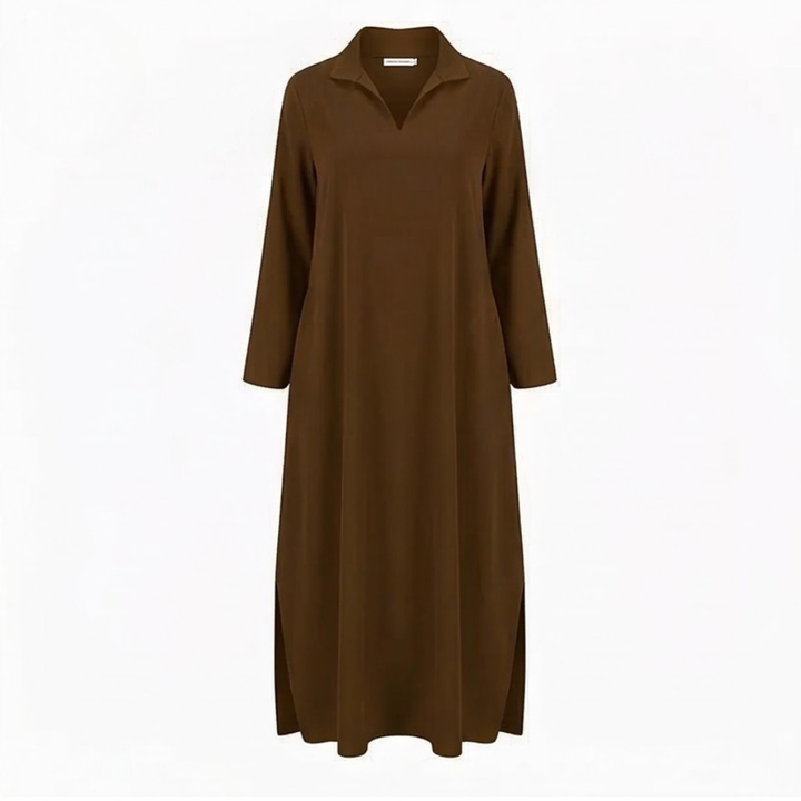 Veluna™ – Effortless Side Slit Maxi Dress