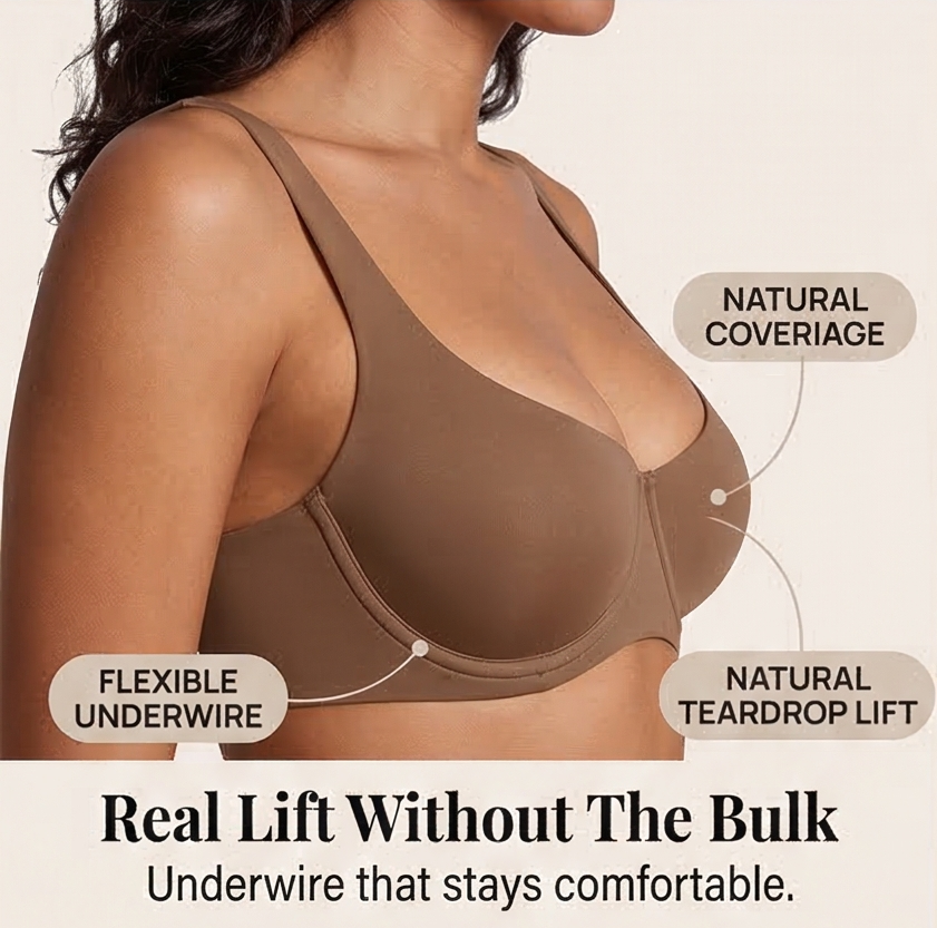 Veluna™ – Seamless Unlined Balconette Bra