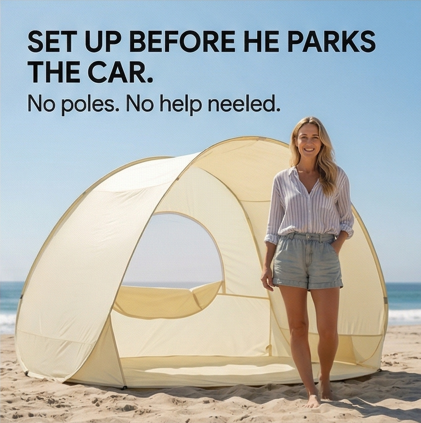 Shadespring™ – Instant Pop Up Beach Tent