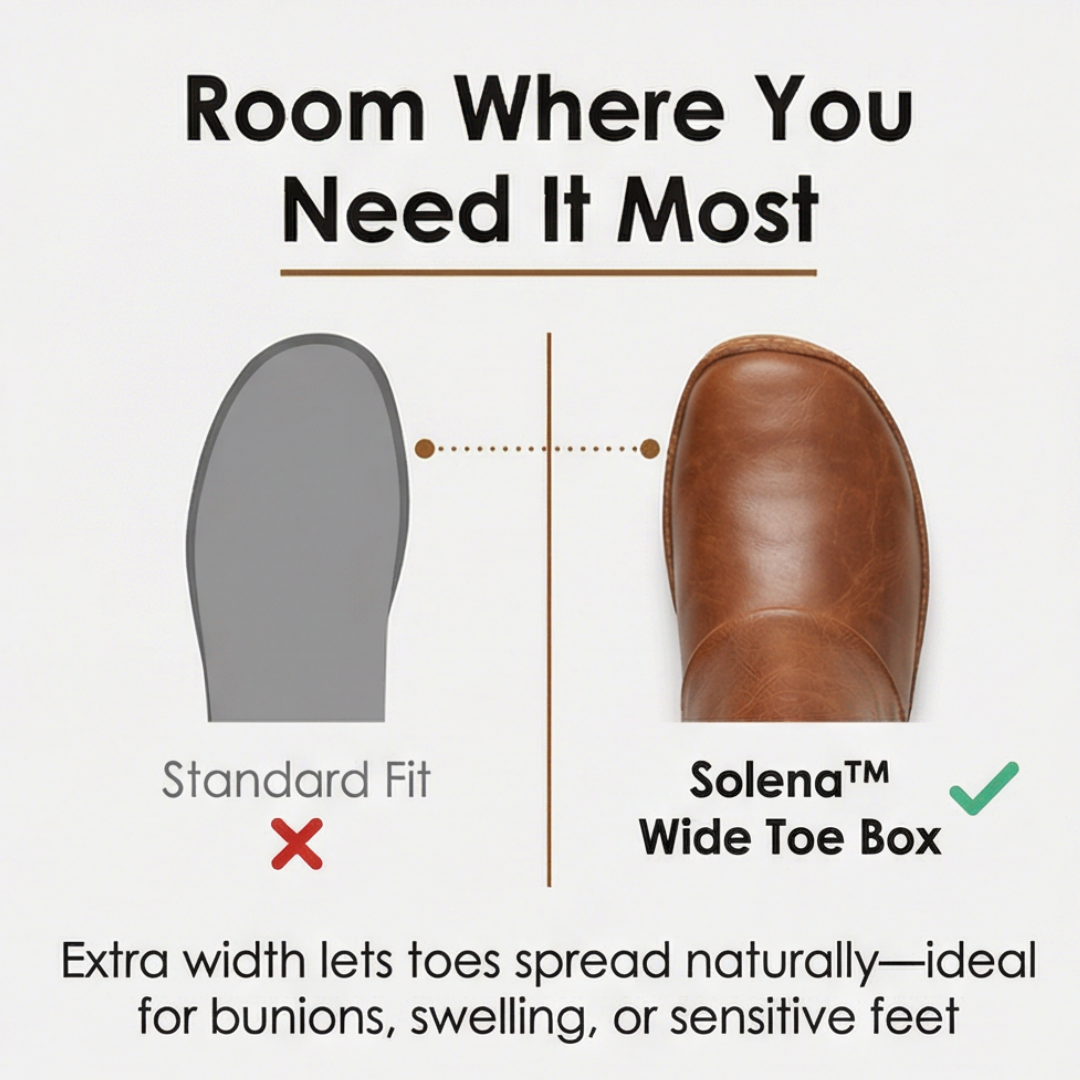Solena™ Adjustable Ankle Boots for Sensitive Feet