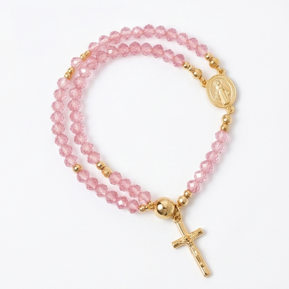 Belluna™ – Double Wrap Rosary Bracelet