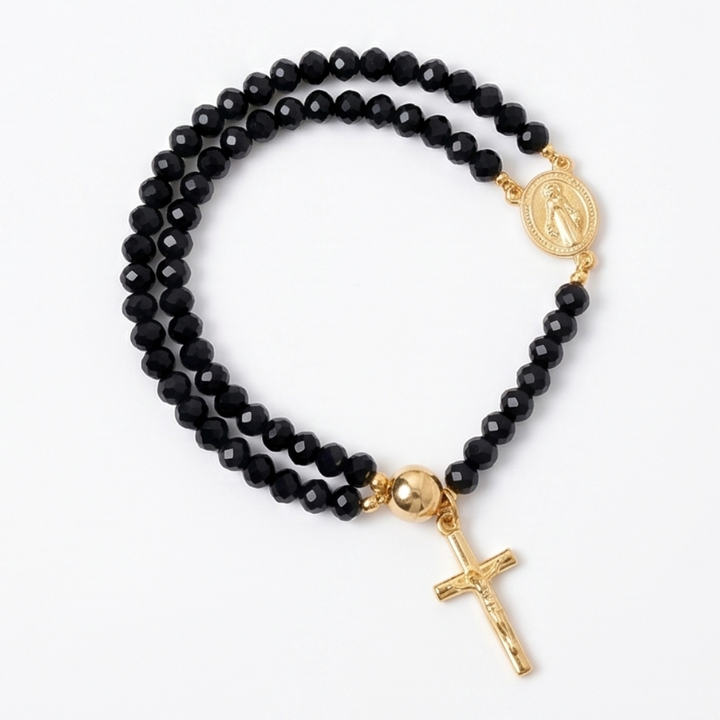 Belluna™ – Double Wrap Rosary Bracelet