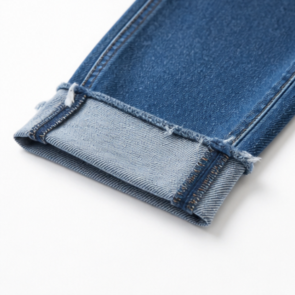 Denvie™ High-Waisted Crossover Straight-Leg Jeans