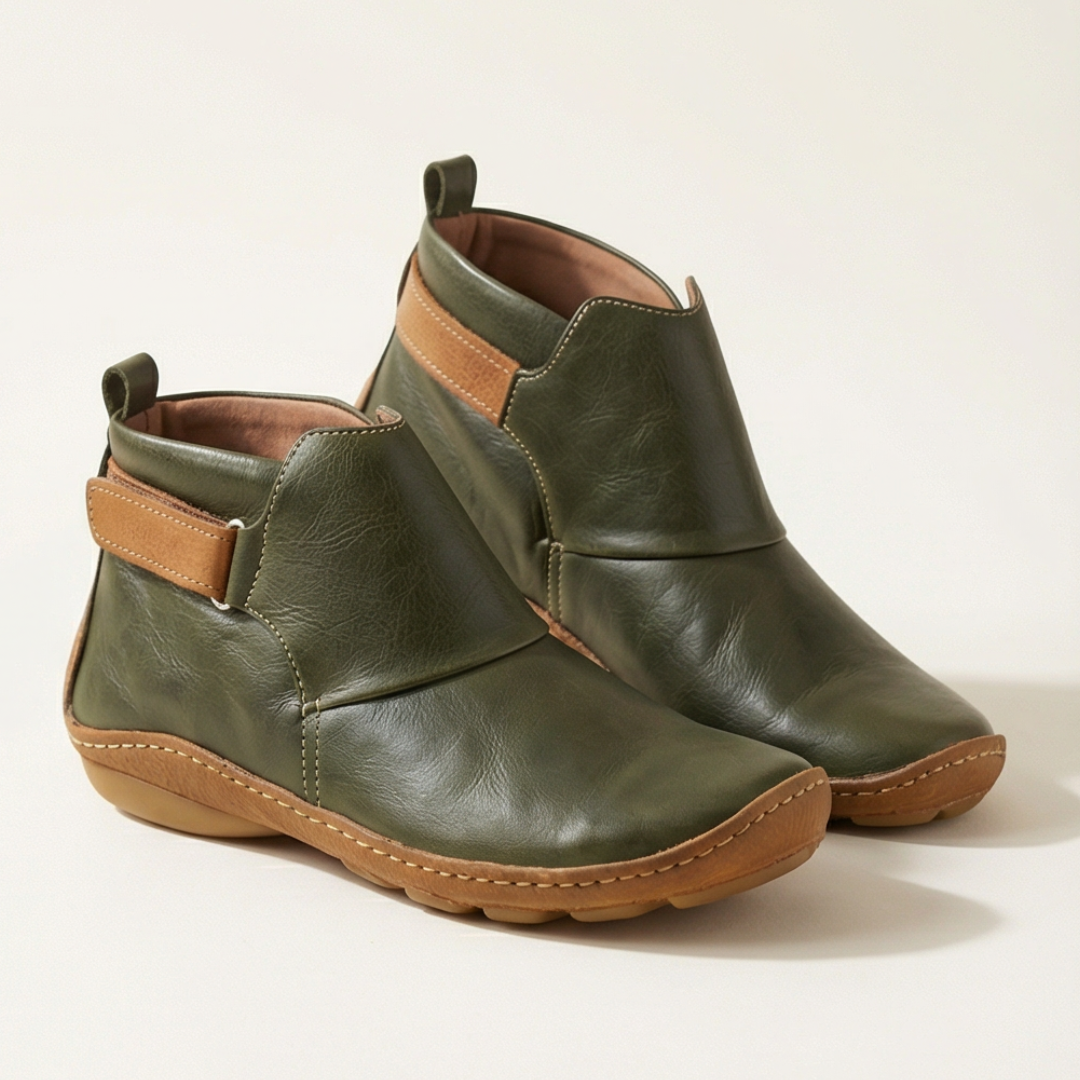 Solena™ Adjustable Ankle Boots for Sensitive Feet