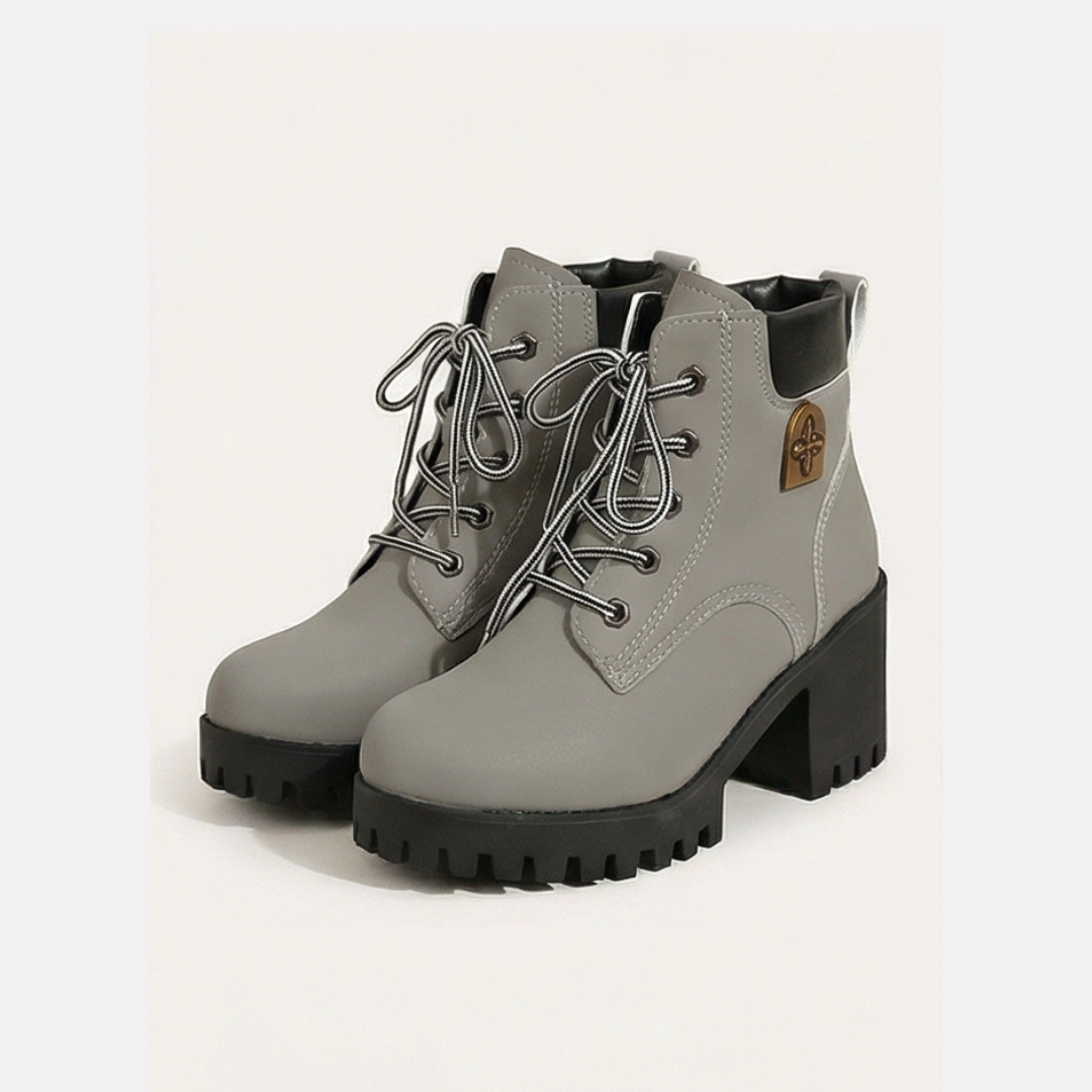Stridara™ Lightweight Chunky Platform Combat Boot