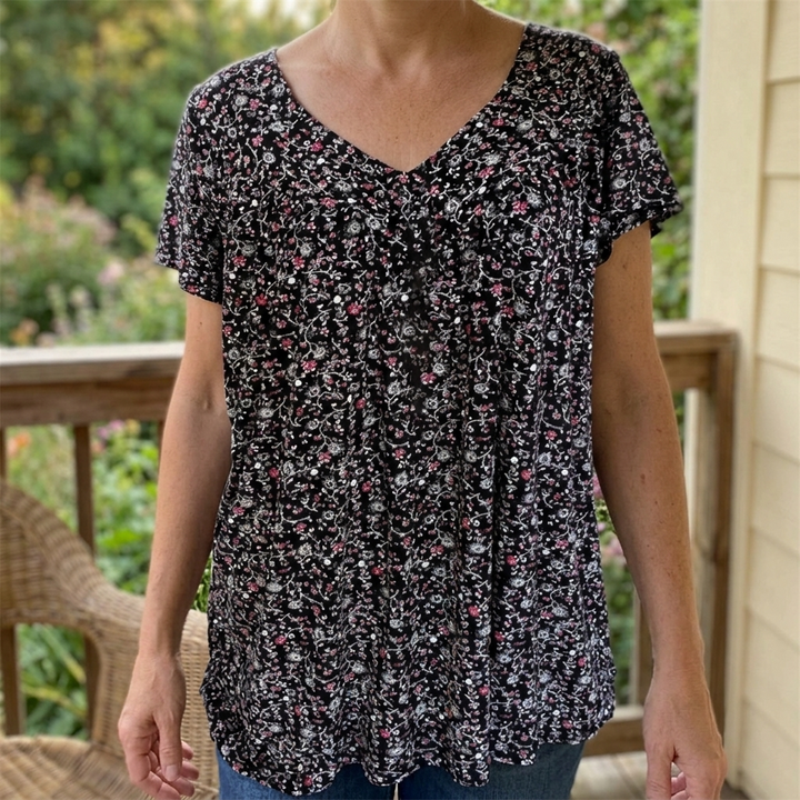 Floressa™ – Breezy Floral Cotton Top