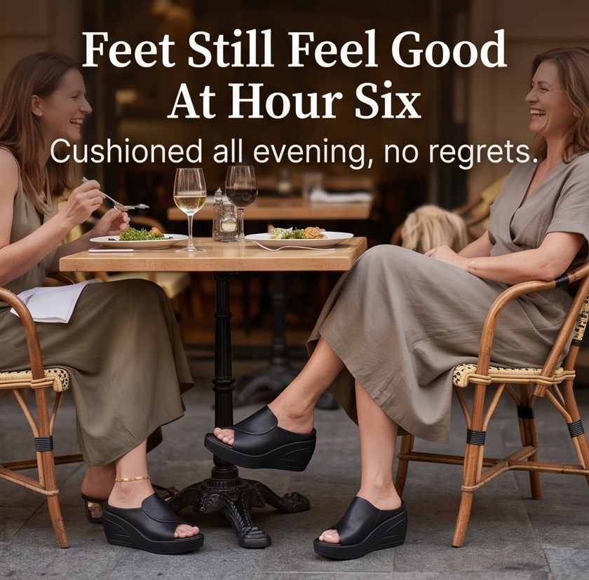 Luneva™ - Cushioned Wedge Sandals for Wide Feet