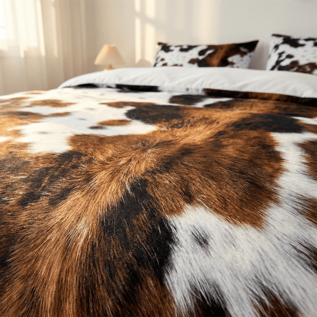 Ranchero™ — Western Cowhide Bedding Set
