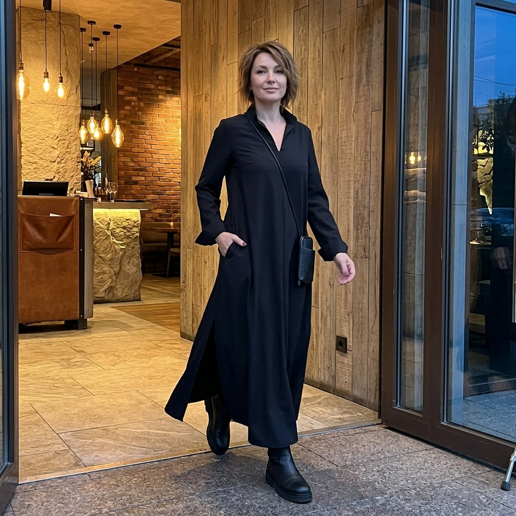 Veluna™ – Effortless Side Slit Maxi Dress