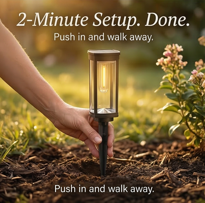 Lumiara™ – Vintage Glow Solar Walkway Light