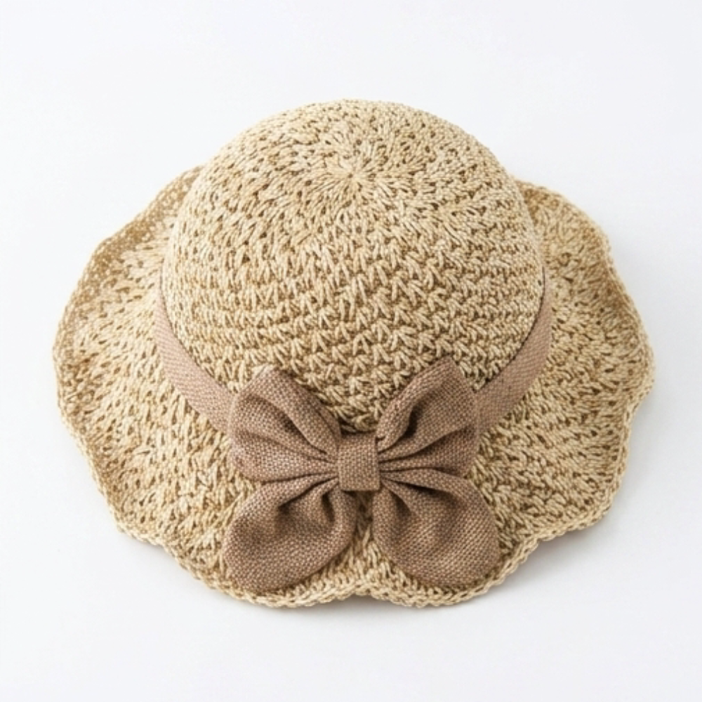 Bellabrim™ – Woven Straw Hat with Bow Detail