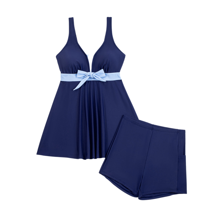 Covaswim™ - Flattering Tankini Swimdress with Boyshorts