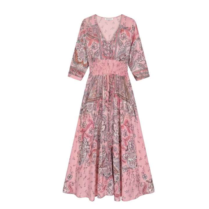 Floressa™ Flowy Floral V Neck Maxi Dress