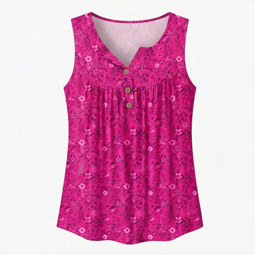 Florelle™ – Flowy Sleeveless Summer Top