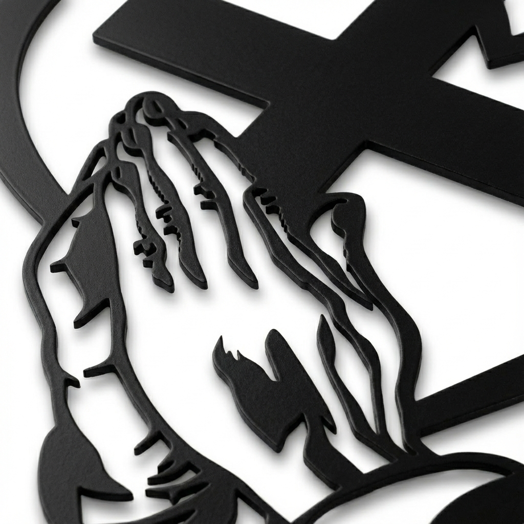 VERITÁ™ – Christian Heart and Cross Metal Wall Decor