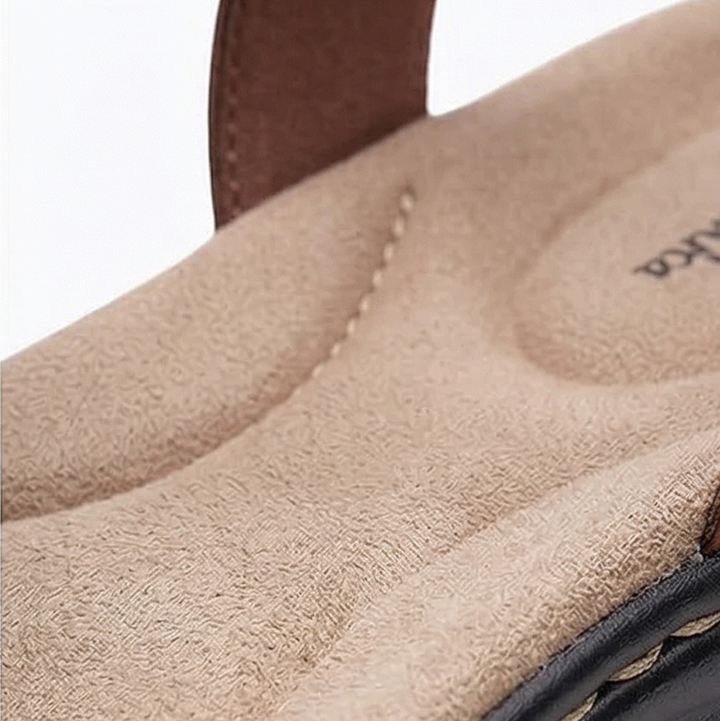 Solvana™ – Woven Leather Arch Support Sandals