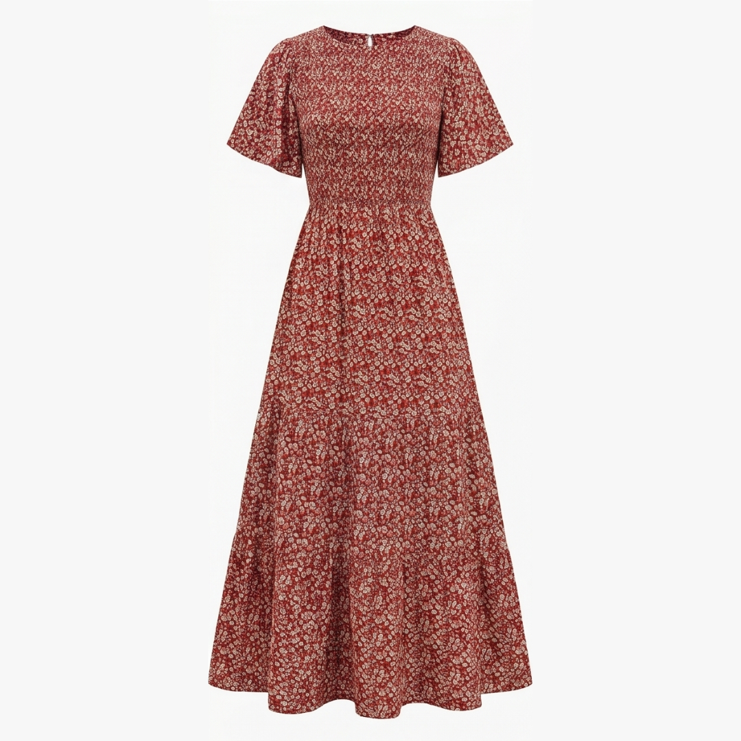 Florenza™ – Smocked Floral Maxi Dress for Spring