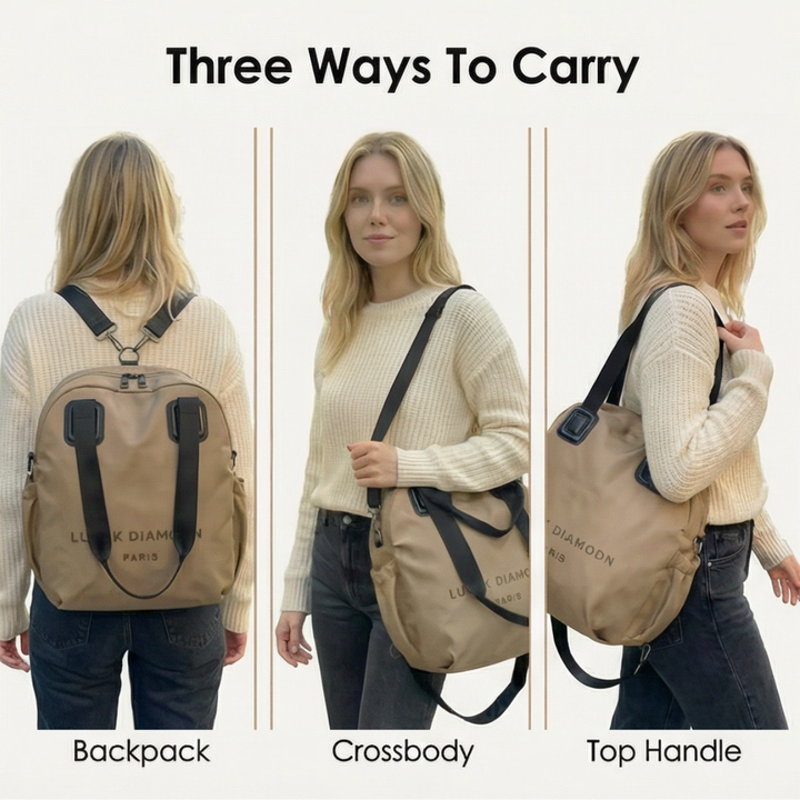 Carryvé™ 3 in 1 Convertible Nylon Backpack