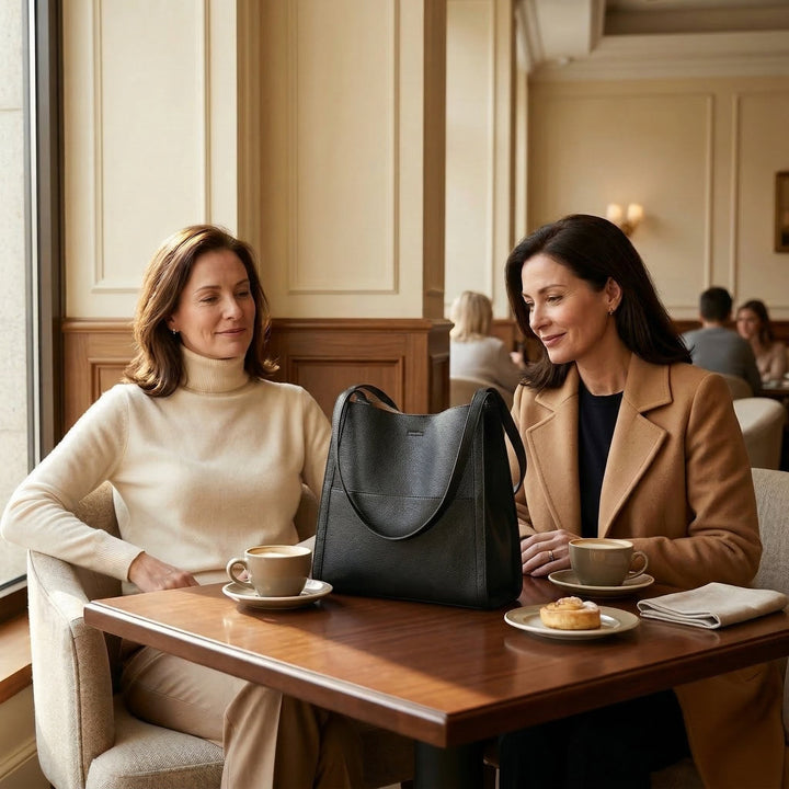 Tessara™ – Structured Pebbled Leather Tote Bag