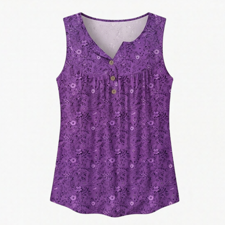Florelle™ – Flowy Sleeveless Summer Top