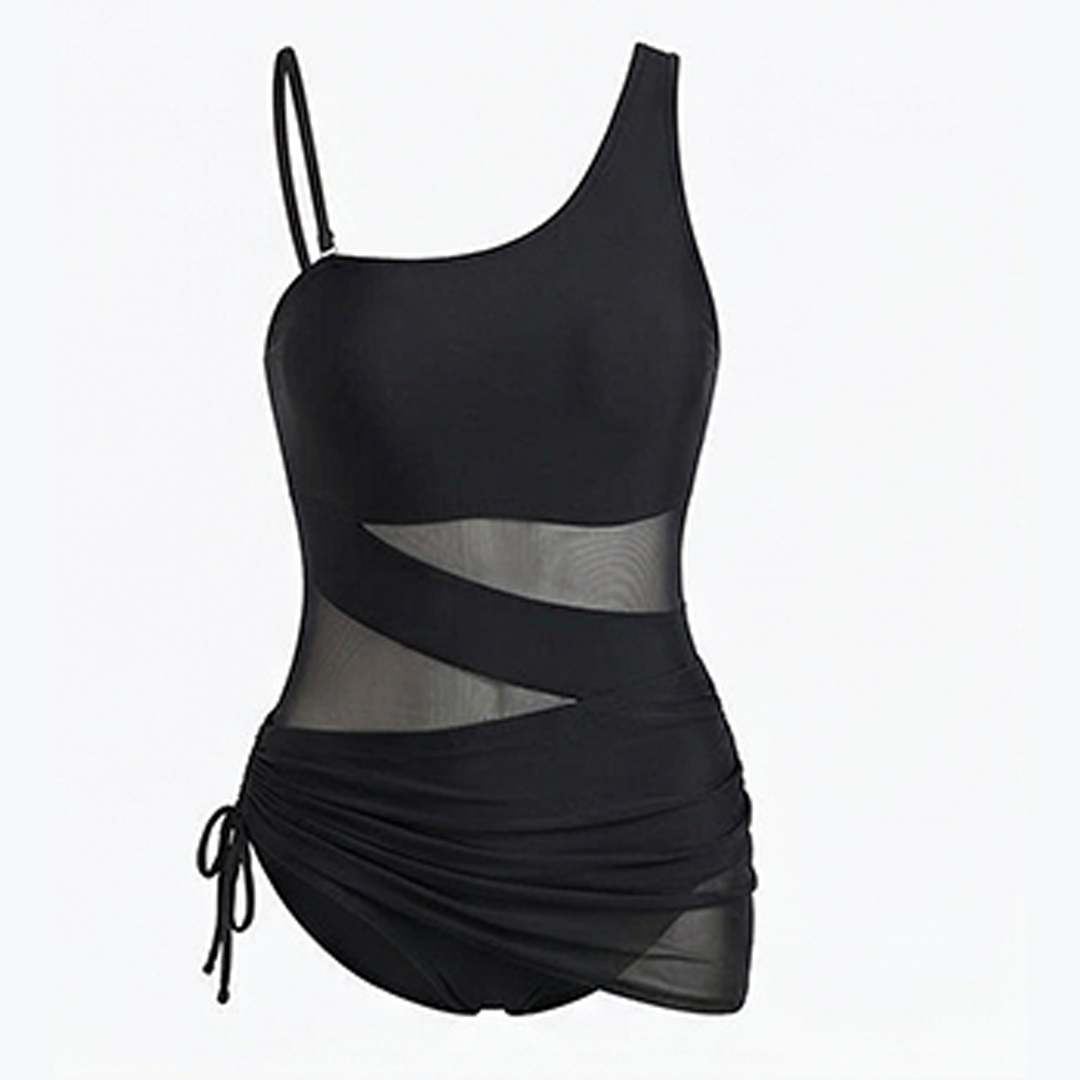 Rivara™ Ruched Mesh One Piece Swimsuit