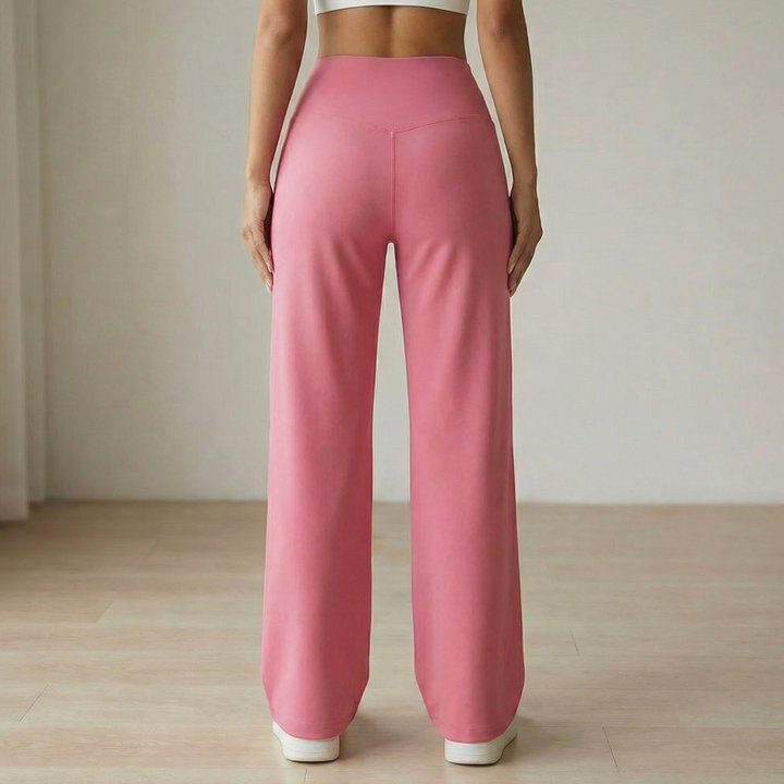 Elyra™ - Wide Leg Yoga Pants with Crossover Waist