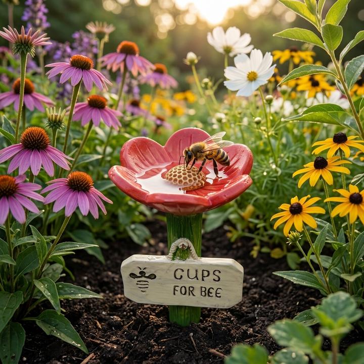 Bloomsip™ Flower Shaped Bee Watering Station
