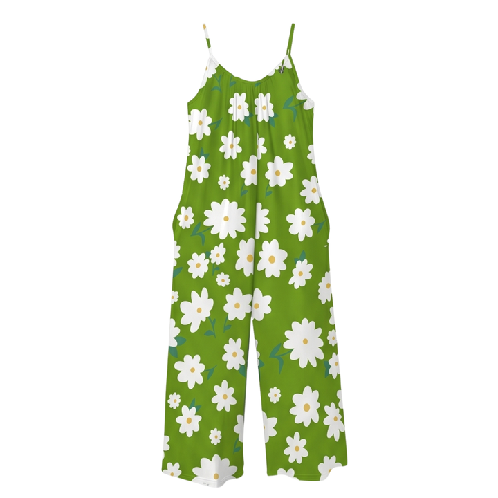Sunara™ – Floral Wide-Leg Jumpsuit for Curves