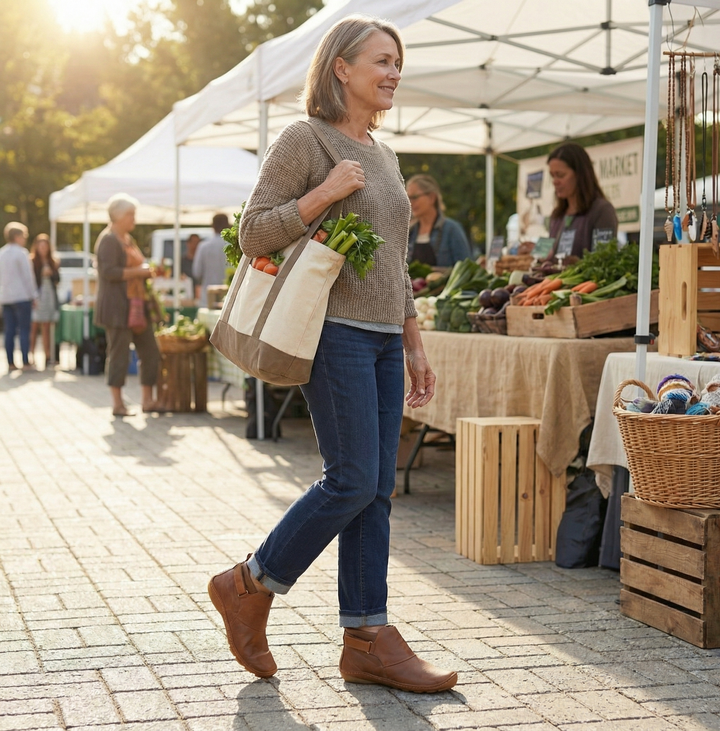 Solena™ Adjustable Ankle Boots for Sensitive Feet