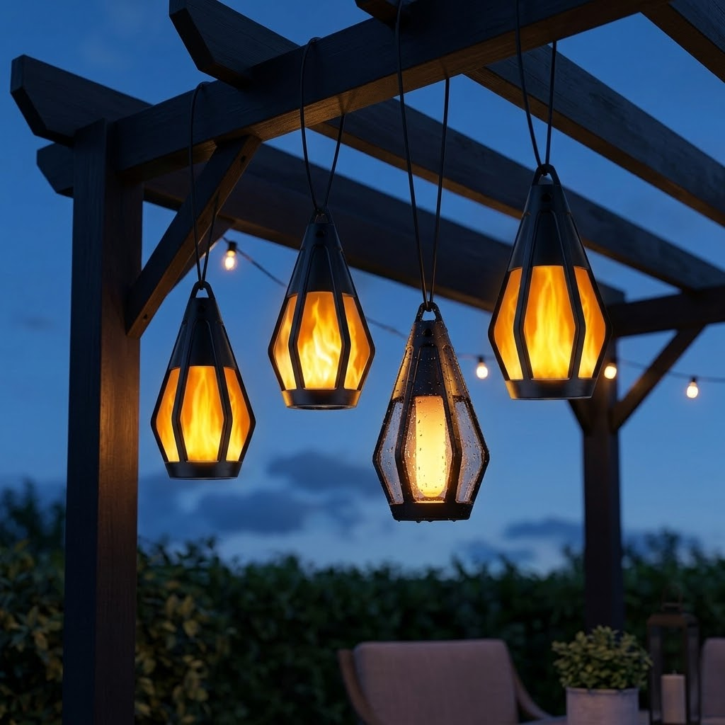 Lumara™ Solar Flame-Flicker Lantern String Lights