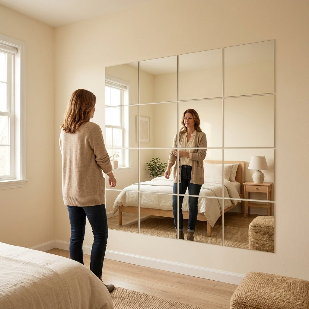 Clearvue™ – Shatterproof Full Length Wall Mirror Tiles
