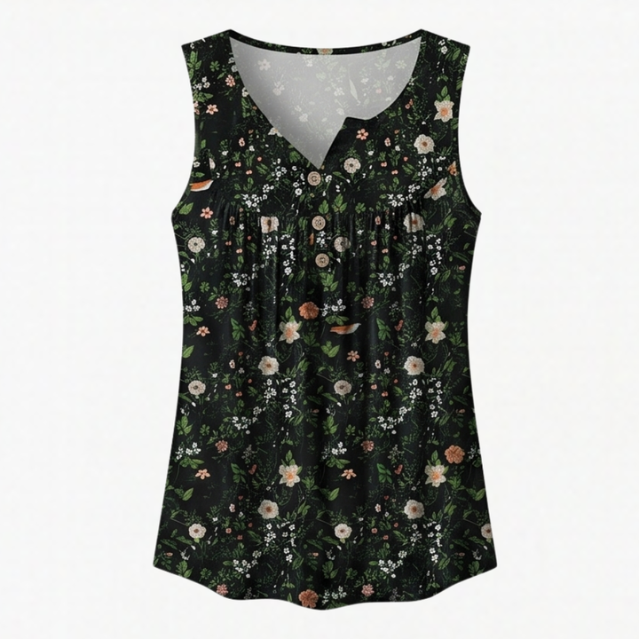Florelle™ – Flowy Sleeveless Summer Top