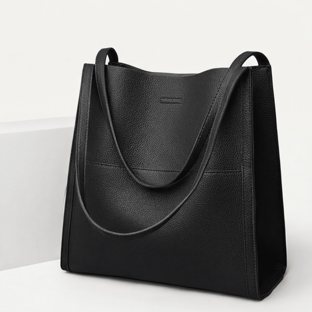 Solenne™ Soft Leather Shoulder Tote