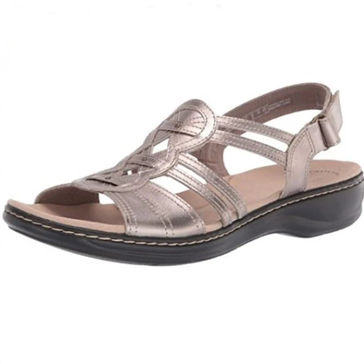 Solvana™ – Woven Leather Arch Support Sandals