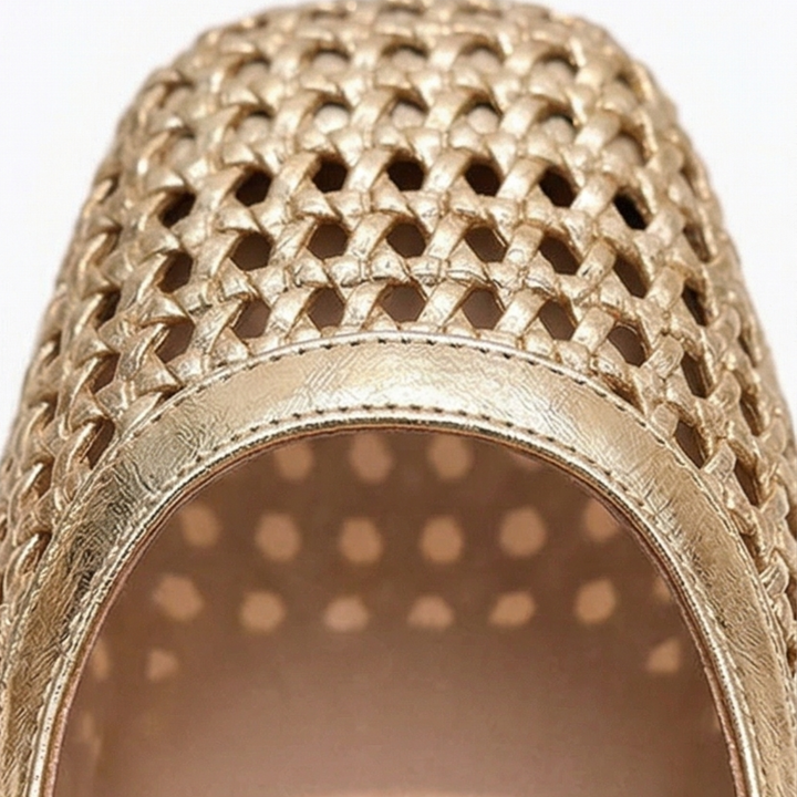 Tessara™ – Woven Square Toe Mary Jane Mules