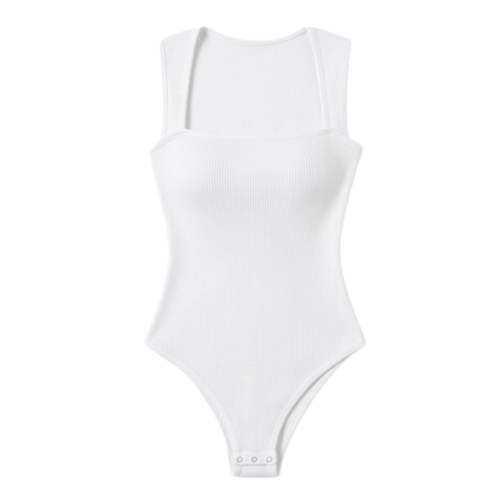 Snatella™  Snatched Square Neck Bodysuit for Everyday Layering
