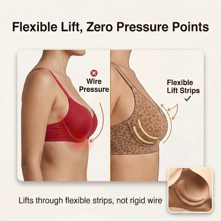 Veluna™ – Seamless Wireless Deep V Comfort Bra
