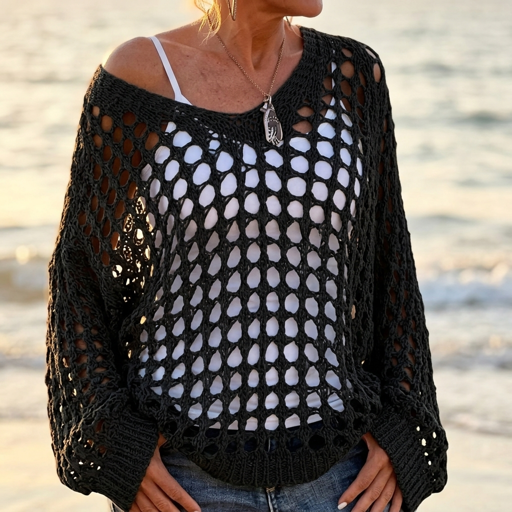 Covena™ – Breezy Crochet Layering Top