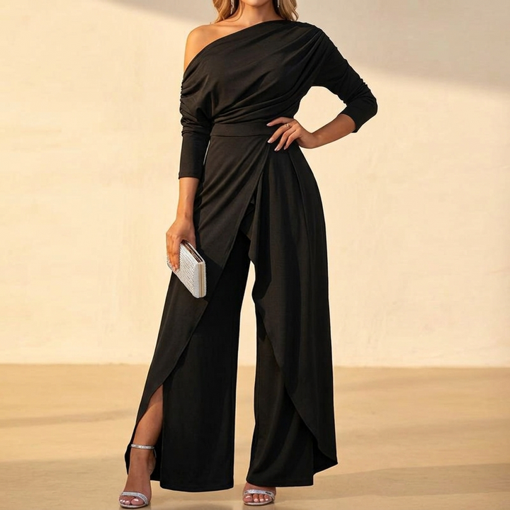 Sorenna™ – One Shoulder Wrap Jumpsuit