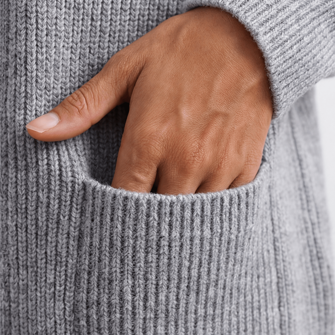 Covena™ – Soft Knit Zip Up Cardigan with Pockets