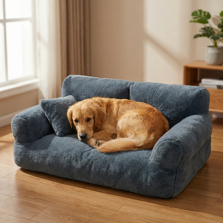 Pawluna™ – Plush Pet Sofa with Washable Cover