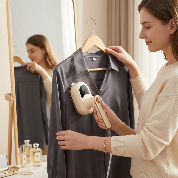 Steamly™ Portable Rotating Steam Iron for Travel