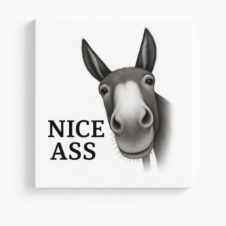 Gigglery™ – Funny Donkey Bathroom Wall Art