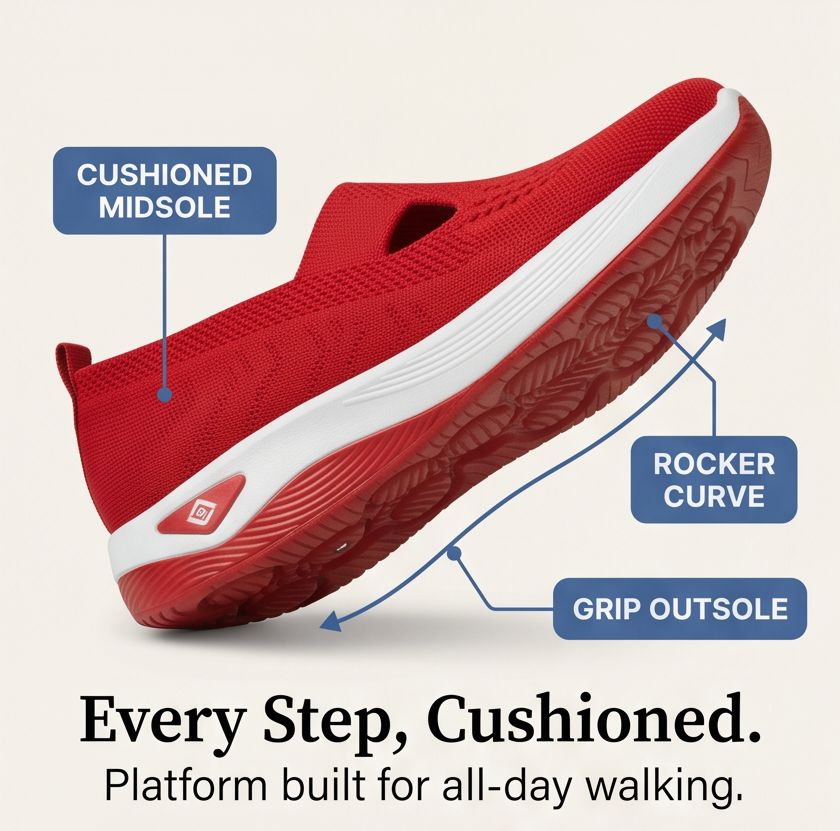 Striveknit™ – Breathable Slip-On Sneakers for All-Day Comfort