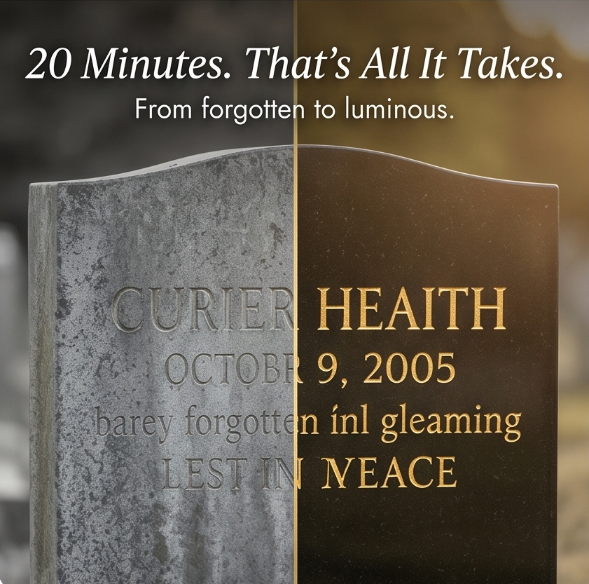 StoneTouch™ – Weatherproof Gold Marker for Headstones