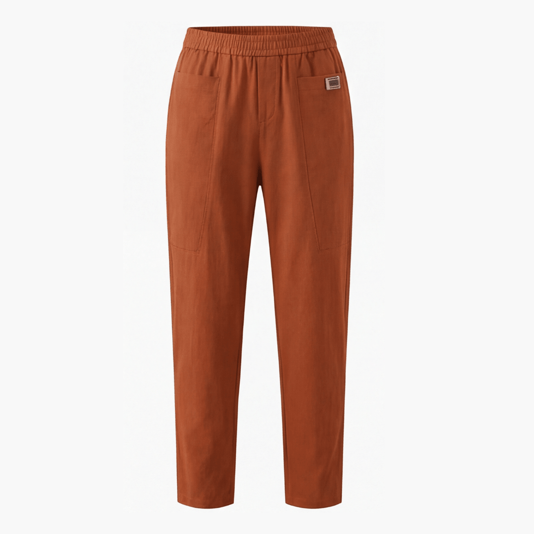 Linara™ – Cotton Linen Tapered Pants